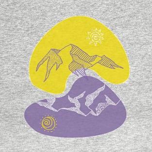 Mountains (Day and Night) T-Shirt